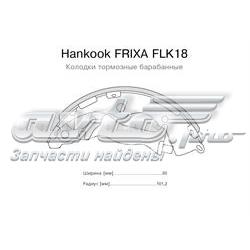 FLK18 Hankook Frixa zapatas de frenos de tambor traseras