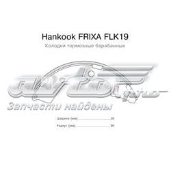 FLK19 Hankook Frixa zapatas de frenos de tambor traseras