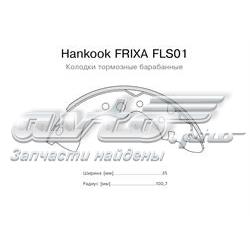 FLS01 Hankook Frixa zapatas de frenos de tambor traseras