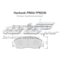 FPE030 Hankook Frixa pastillas de freno delanteras