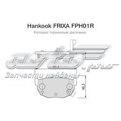 FPH01R Hankook Frixa pastillas de freno traseras