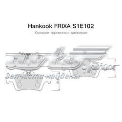 S1E102 Hankook Frixa pastillas de freno traseras