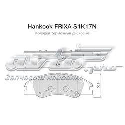 S1K17N Hankook Frixa pastillas de freno delanteras