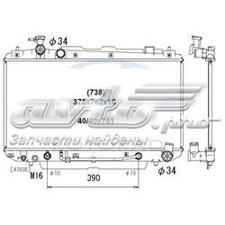 Radiador refrigeración del motor PL010984 Koyorad