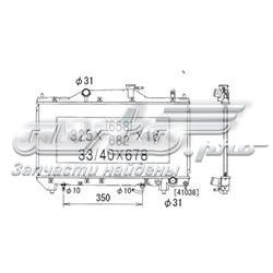 PL011697 Koyorad radiador refrigeración del motor