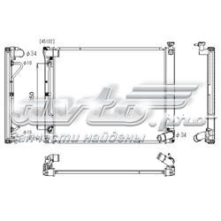 PL012188 Koyorad radiador refrigeración del motor