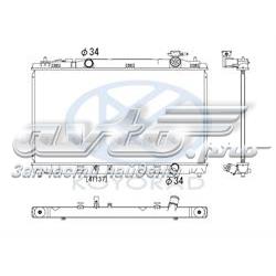 PL012432R Koyorad radiador refrigeración del motor