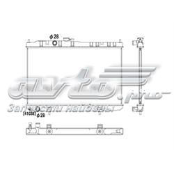 PL022459 Koyorad radiador refrigeración del motor