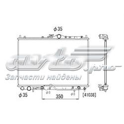 Radiador refrigeración del motor PL031182 Koyorad