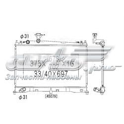 PL061656 Koyorad radiador refrigeración del motor