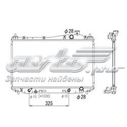 PL081168 Koyorad radiador refrigeración del motor