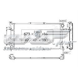 PL090501 Koyorad radiador refrigeración del motor