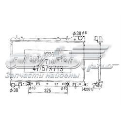 PL091670 Koyorad radiador refrigeración del motor