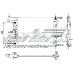 PL312395 Koyorad radiador refrigeración del motor