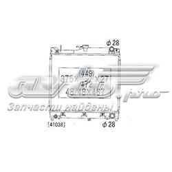 PL101362R Koyorad radiador refrigeración del motor