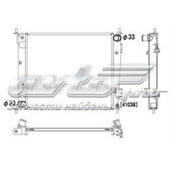 PL822503 Koyorad radiador refrigeración del motor