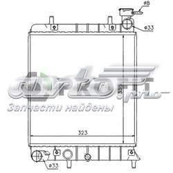 PR 1804A4 Profit radiador refrigeración del motor