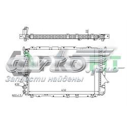 PR 0014A4 Profit radiador refrigeración del motor