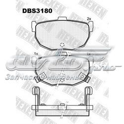 DBS3180 Hexen pastillas de freno traseras