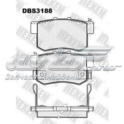 DBS3188 Hexen pastillas de freno traseras