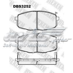 DBS3252 Hexen pastillas de freno delanteras