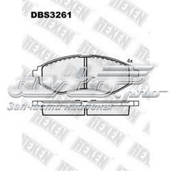 DBS3261 Hexen pastillas de freno delanteras