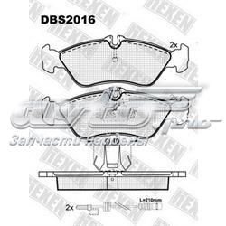 DBS2016 Hexen pastillas de freno traseras