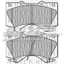 BBP2249 Borg&beck pastillas de freno delanteras