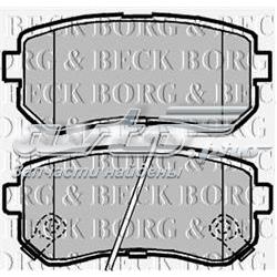 BBP2104 Borg&beck pastillas de freno traseras