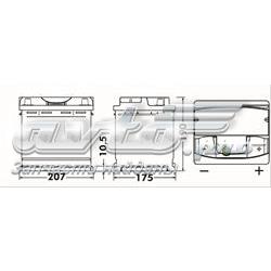 Batería de Arranque Exide 53 ah 12 v B13 (CA530)