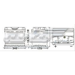 Batería de Arranque Exide 62 ah 12 v B13 (CB621)