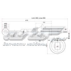 STDC2028700A SAT amortiguador trasero