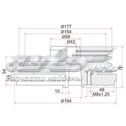 1340817020 Toyota polea, cigüeñal