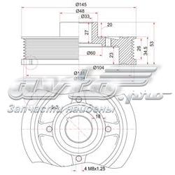 ST1340875050 SAT polea, cigüeñal