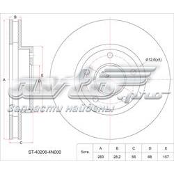 ST402064N000 SAT freno de disco delantero