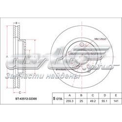 ST4351232300 SAT freno de disco delantero