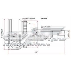 Junta homocinética exterior delantera 801154 GSP