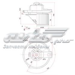 ST8710312050 SAT motor eléctrico, ventilador habitáculo