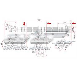 ST9094702913 SAT tubo flexible de frenos delantero derecho