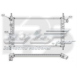 52A271P FPS radiador refrigeración del motor