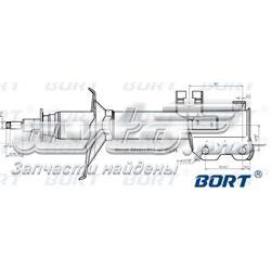 G22045072L Bort amortiguador delantero izquierdo