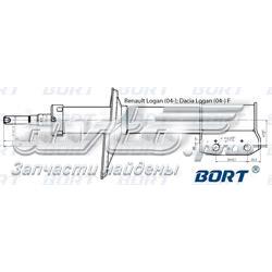 G22045110 Bort amortiguador delantero