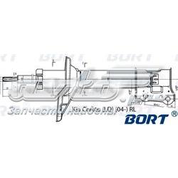 G22048044L Bort amortiguador trasero izquierdo