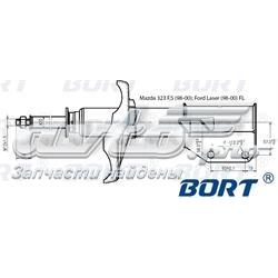 G22050016L Bort amortiguador delantero derecho