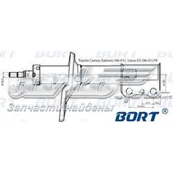 G22250006R Bort amortiguador delantero derecho