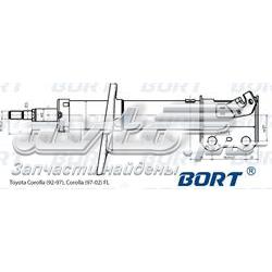 G22250144L Bort amortiguador delantero derecho