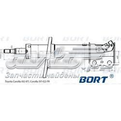 G22250144R Bort amortiguador delantero derecho