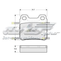 BD S103 Starline pastillas de freno traseras