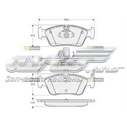 BD S314 Starline pastillas de freno delanteras