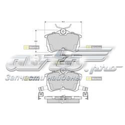 BD S443 Starline pastillas de freno traseras